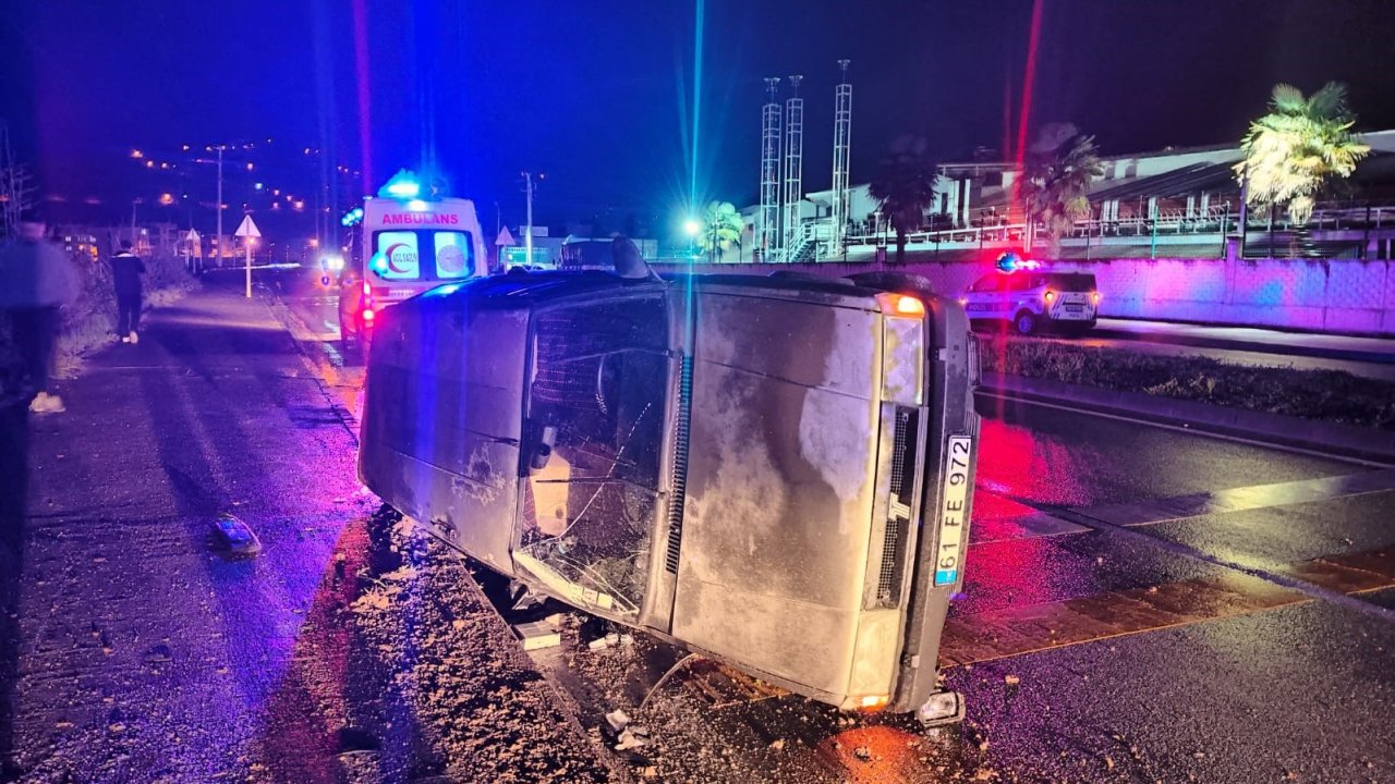 Trabzon’da trafik kazası: 2 yaralı