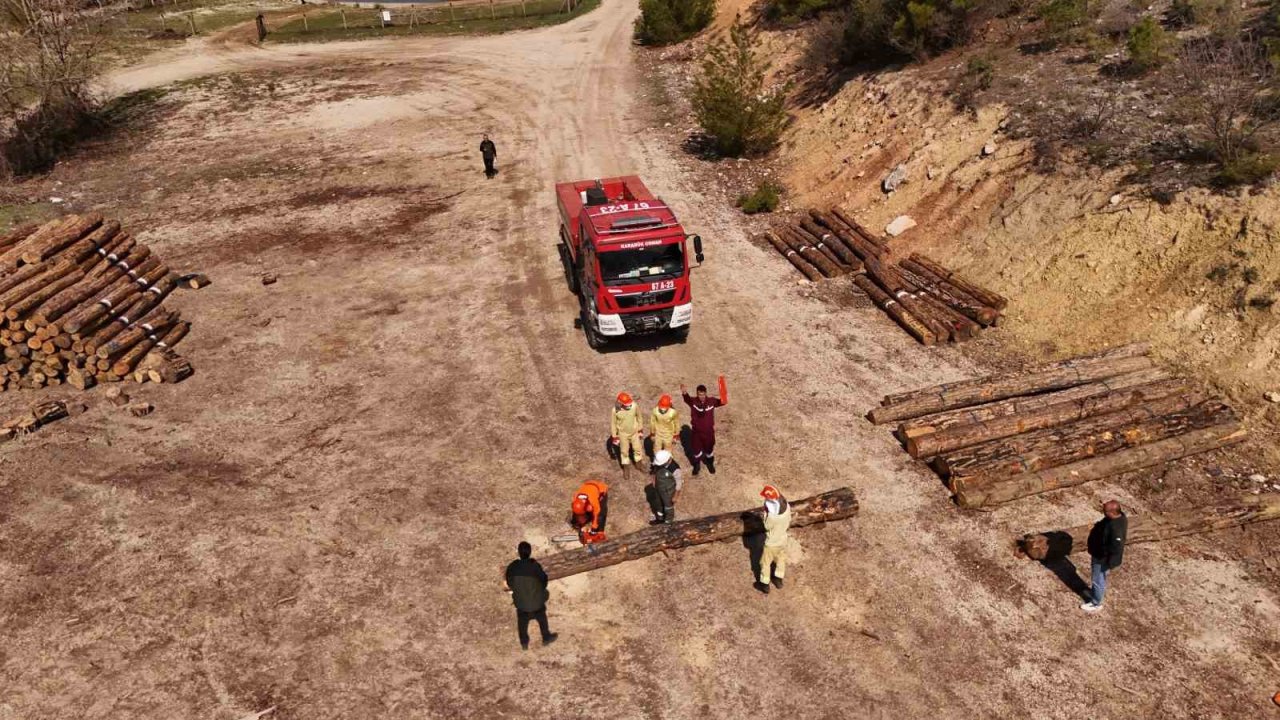 Yangın savaşçıları bölgenin en iyi ekibi olmak için yarışıyor