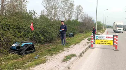 Zorlu araziler "çalı canavarı" ile temizleniyor