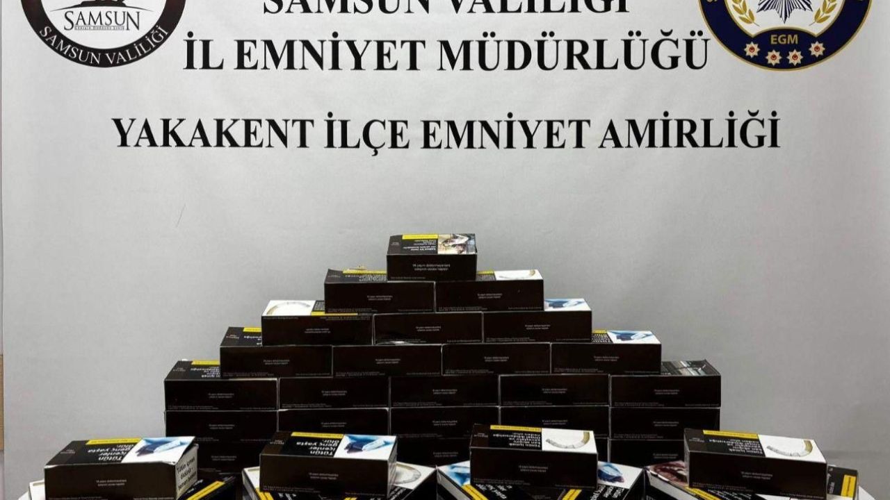 Alaçam ve Yakakent’te kaçak makaron operasyonu
