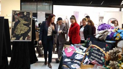 AVM’de el emeği ürünler sergilendi