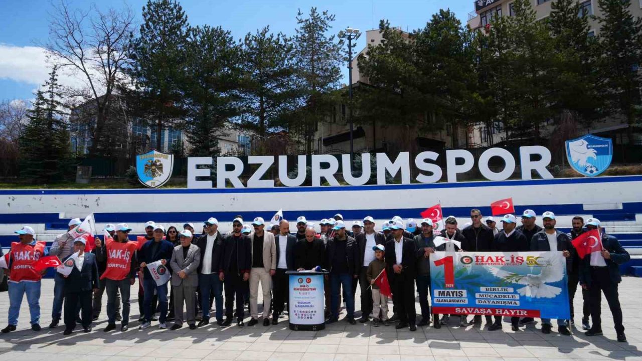 Ezurum’da 1 Mayıs’ta işçiler meydanda