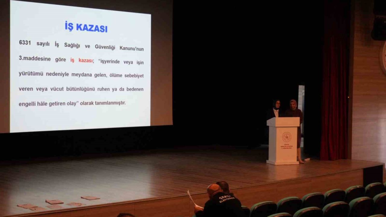 İş sağlığı ve güvenliği eğitimleri tamamlandı