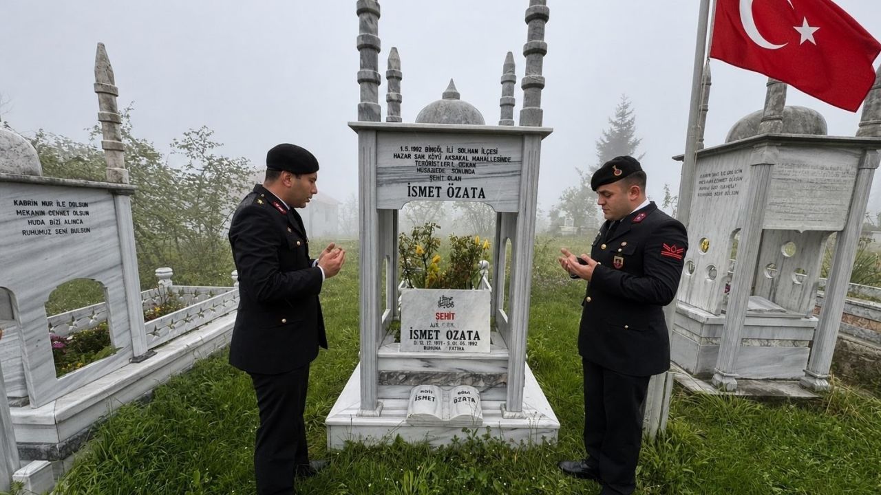 Jandarma şehit Özata kabri başında anıldı