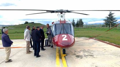 Merzifon’a yangın söndürme helikopteri konuşlandırıldı