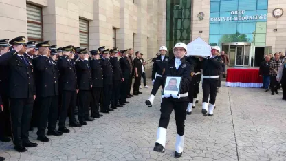Ordu’da trafik kazasında hayatını kaybeden polis için resmi tören