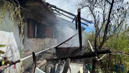 Samsun’da korkutan ev yangını