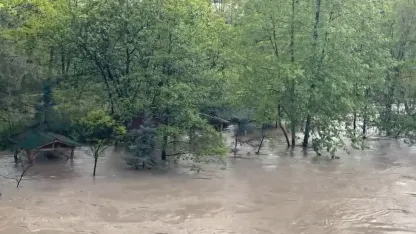 Tokat’ta yazın serinleten kamelyalar sular altında kaldı