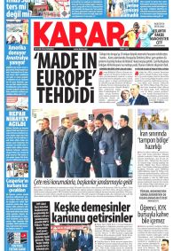 Karar Gazete Manşeti