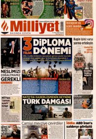 MİLLİYET Gazete Manşeti