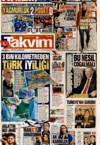 TAKVİM Gazete Manşeti