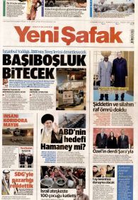 Yeni Şafak Gazete Manşeti